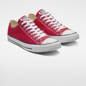 Low top red converse